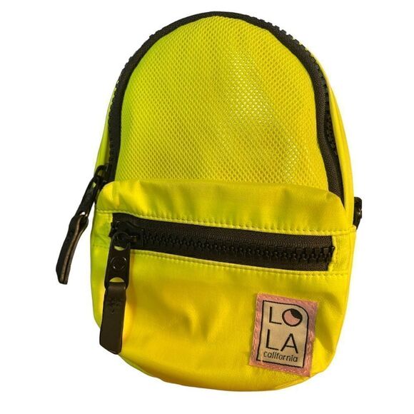 NWT NEON CARNIVAL STARGAZER MINI CONVERTIBLE BACKPACK: FLUORESCENT YELLOW - Picture 1 of 5
